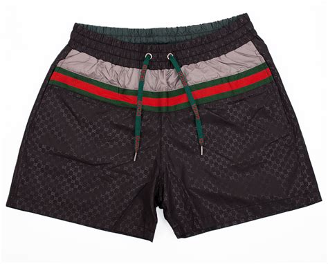 black gucci swim shorts|gucci men swimsuit.